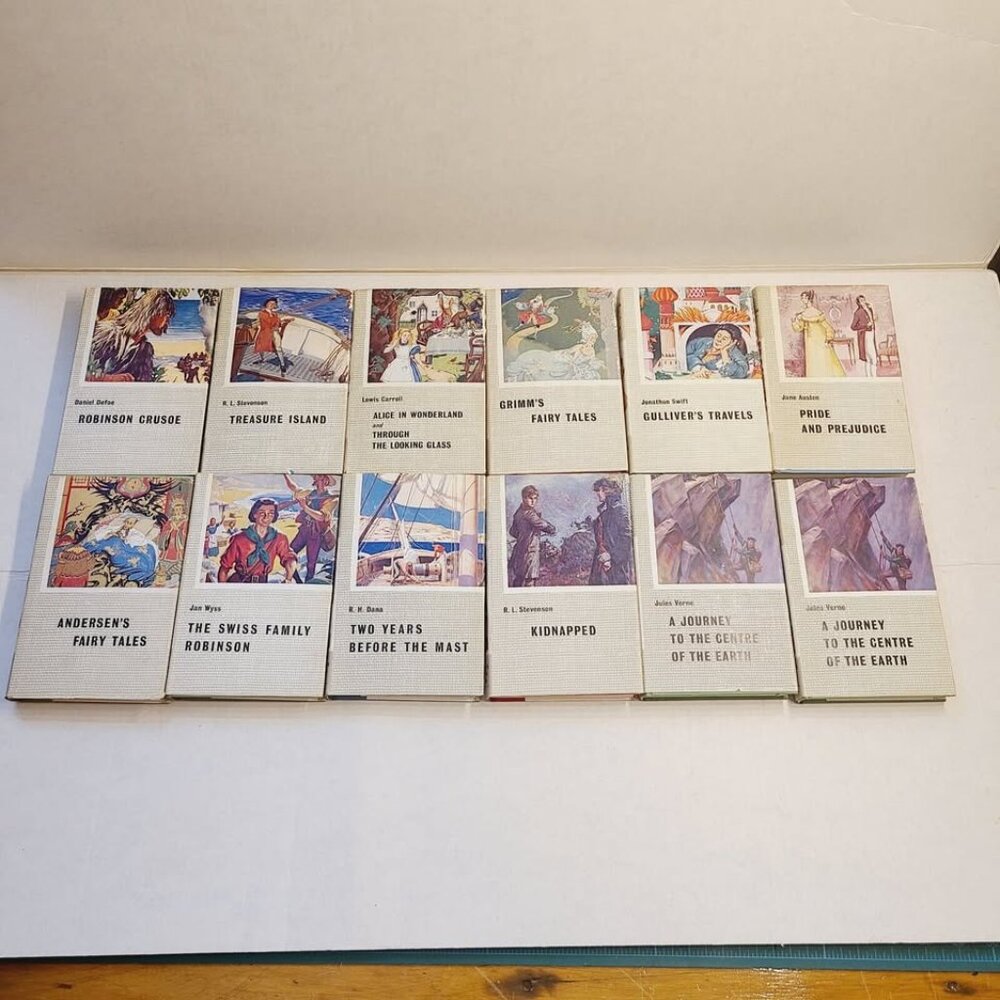Lot of 12 Blackie's Library of Famous Books, Blackie & Son Limited, c1950s